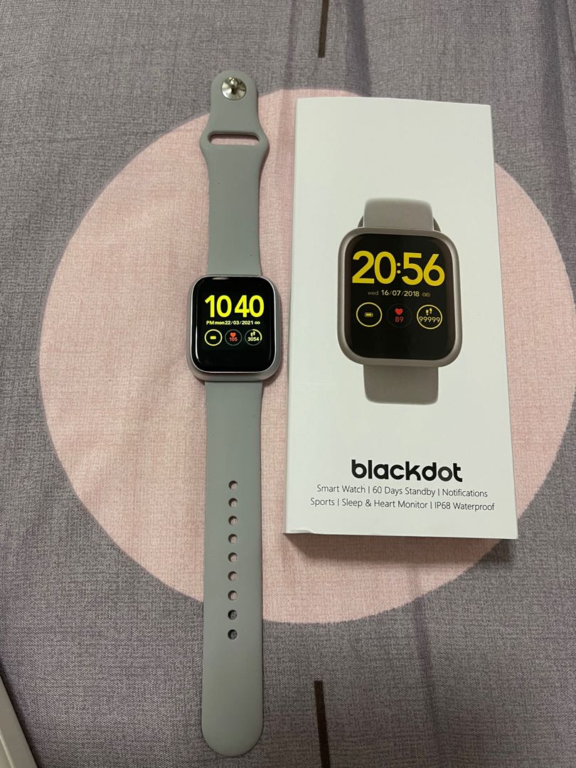 Black 2025 dot smartwatch