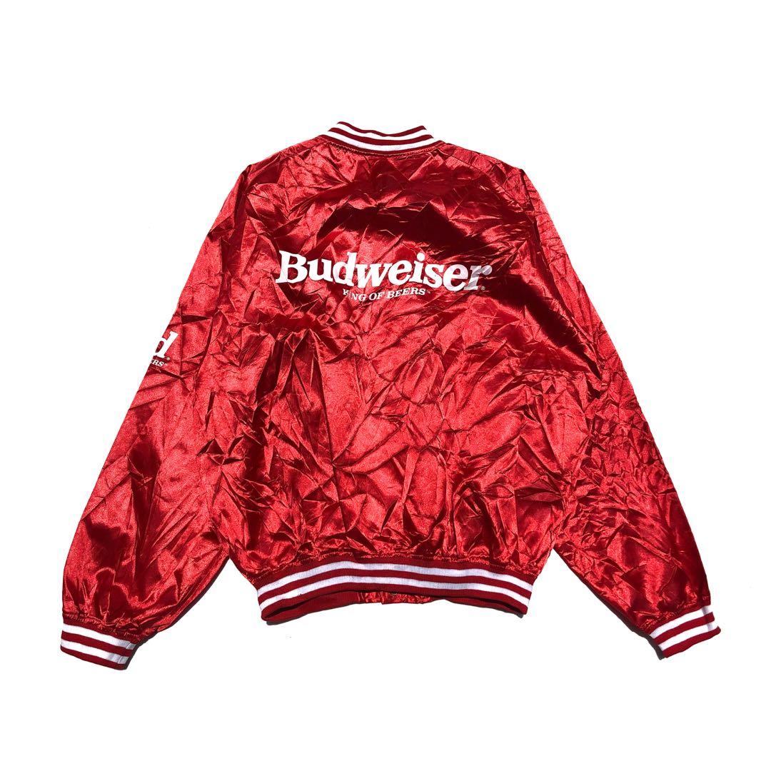 Budweiser Satin Varsity Jacket Men s Fashion Coats Jackets and Outerwear on Carousell