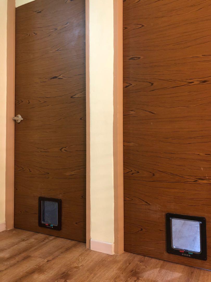 Cat flap installation outlet in wall cost