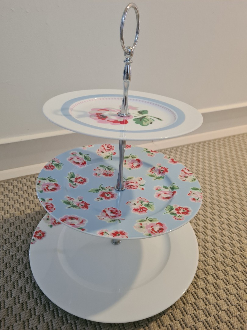 Cath Kidston 3tier cake stand, Furniture & Home Living, Kitchenware