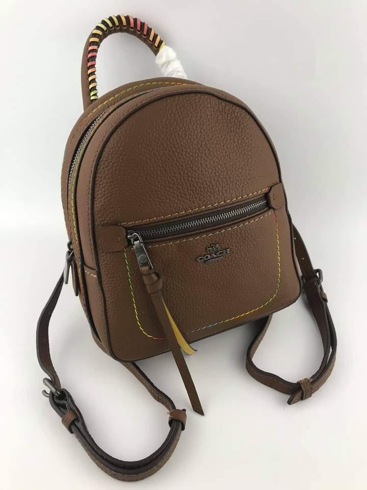 Coach andi backpack with rainbow hotsell stitching