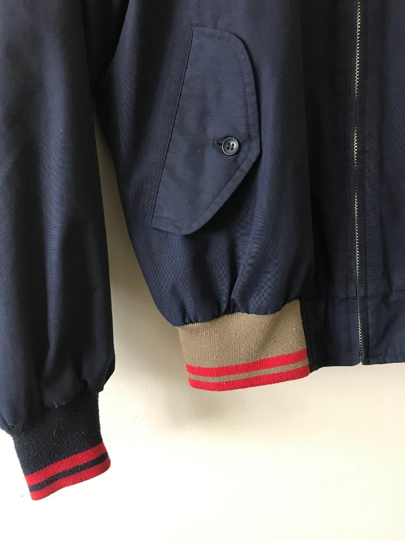 COMME des GARCONS x Fred Perry Navy Blue Harrington Jacket