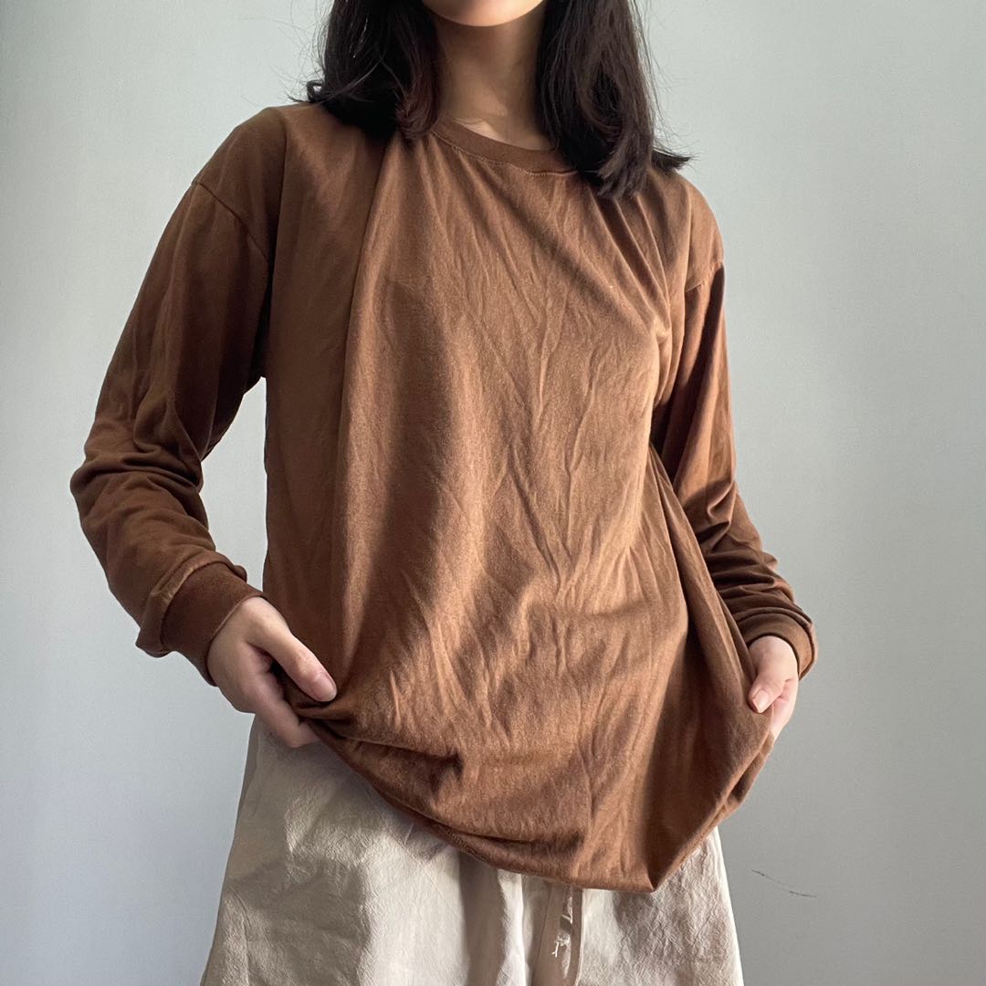 long sleeve thin sweatshirt oversized 