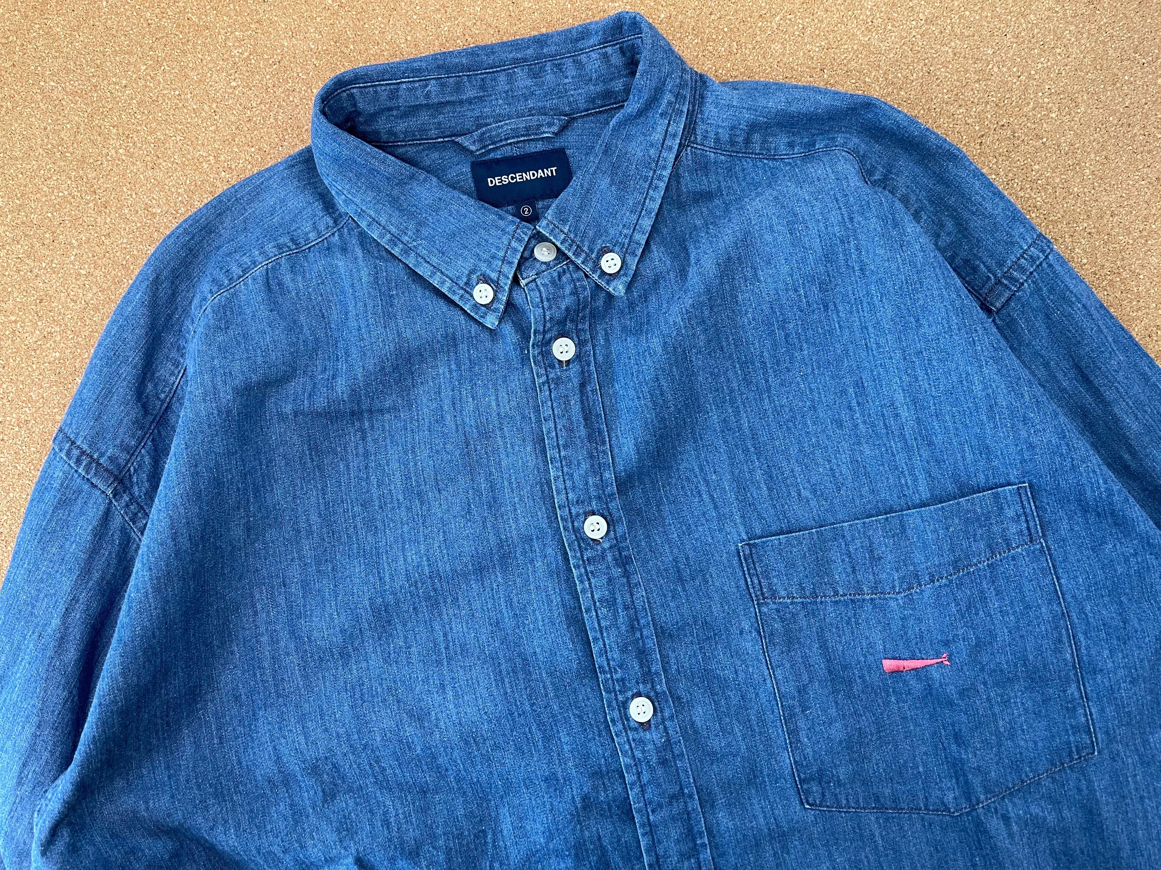 DCDT DESCENDANT ALLEN DENIM LS SHIRT M 2, 女裝, 上衣, T