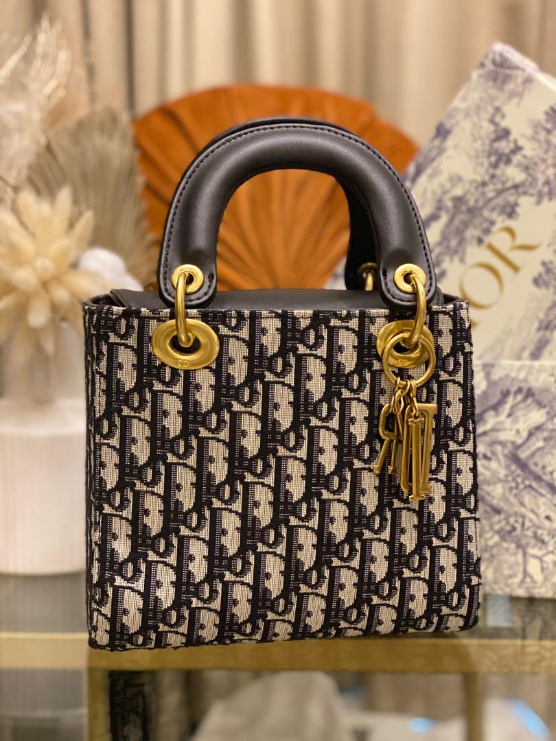 Lady Dior Handbag Oblique Embroidery