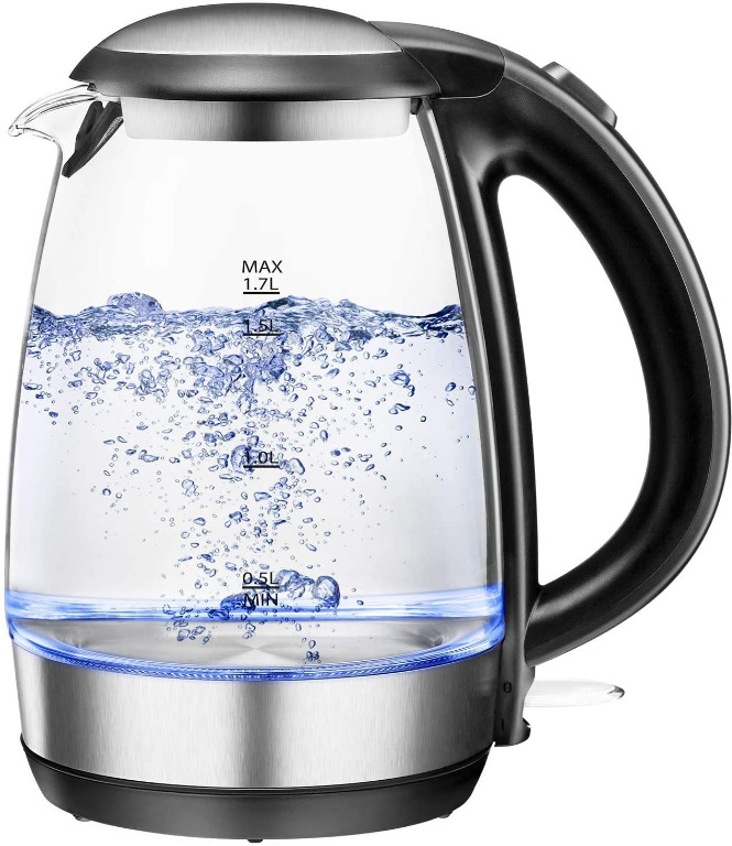 Glass electric outlet tea kettles