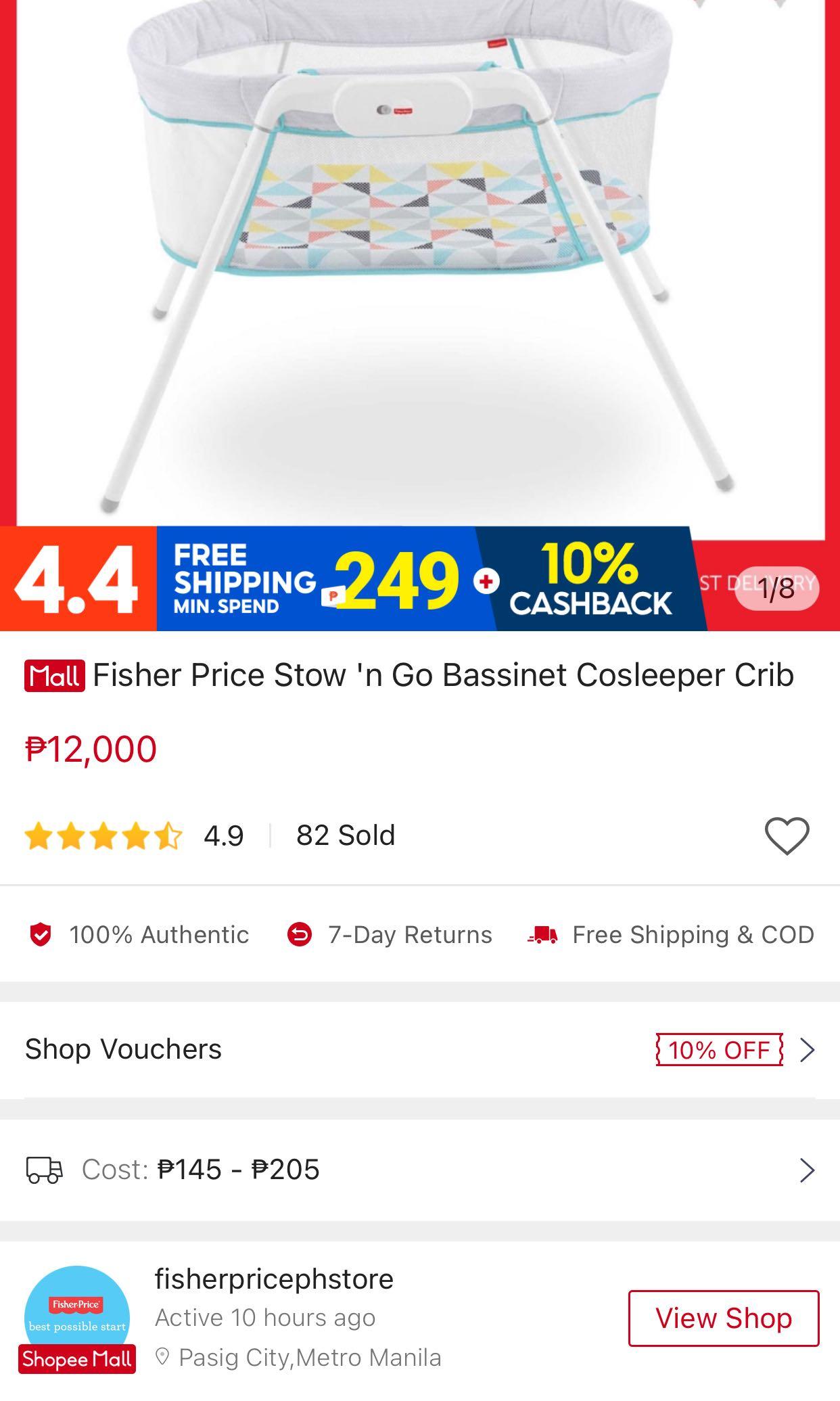 Fisher price bassinet store manual