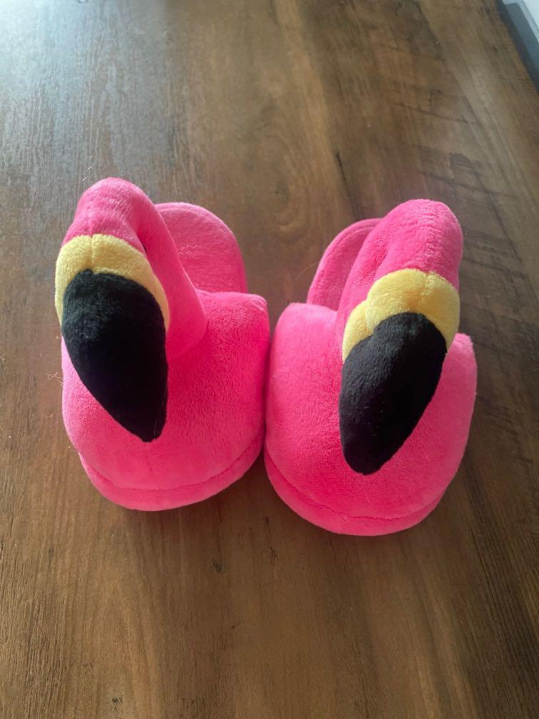 kids flamingo slippers