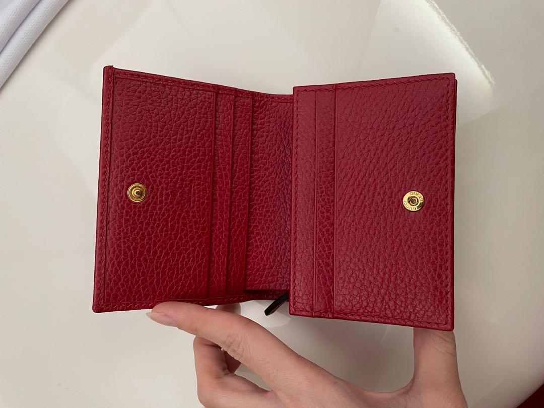 Gucci hibiscus red wallet clearance
