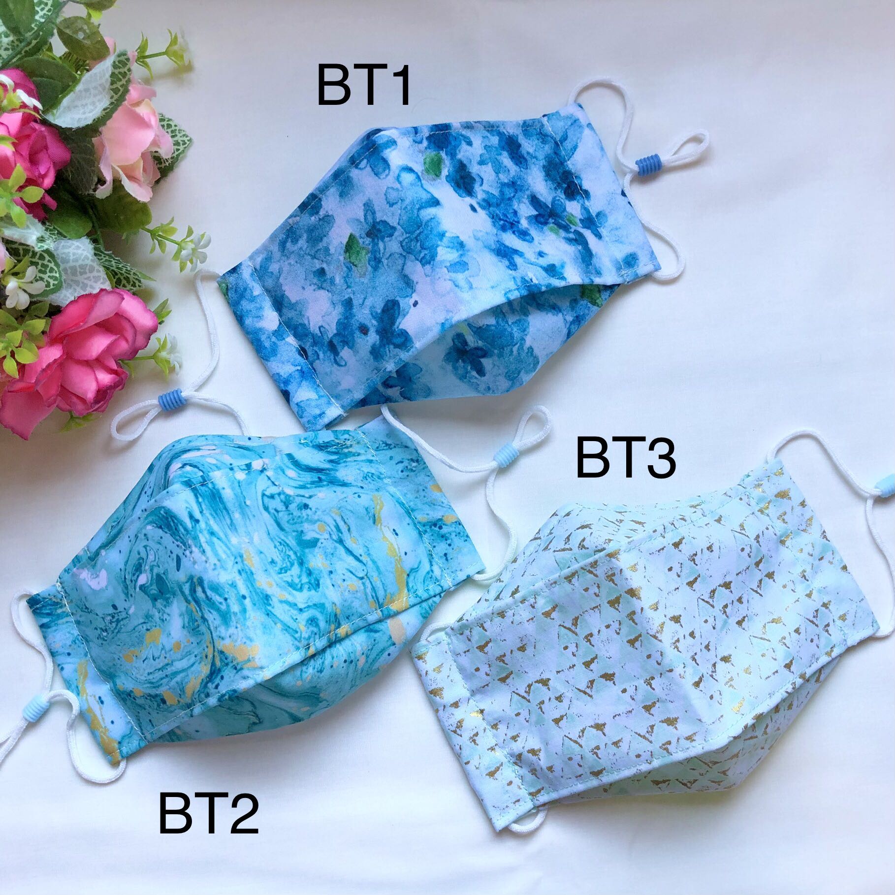 Handmade Reusable Origami Boatshaped Mask, Health & Nutrition, Face