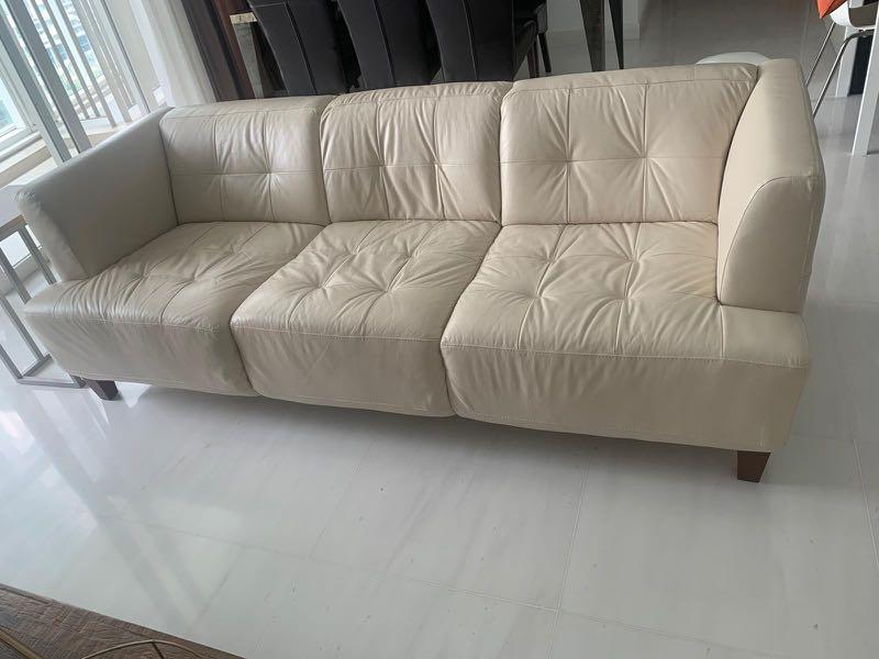 High Quality 2 3 White Leather Sofa Set Furniture Home Living Sofas On Carou High Quality 2 3 White Leather Sofa Set, White Leather Sofas Modern