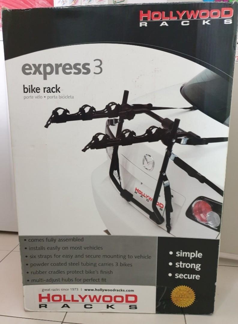 Hollywood Racks Express 3 Bike Rack Car Sports Equipment Bicycles Parts Parts Accessories on Carousell