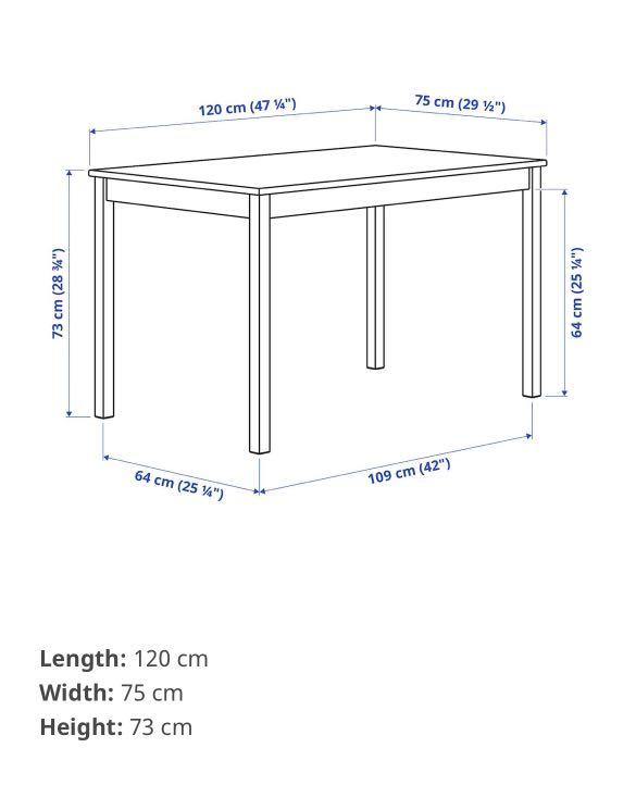 IKEA INGO Table, Furniture & Home Living, Furniture, Tables & Sets on