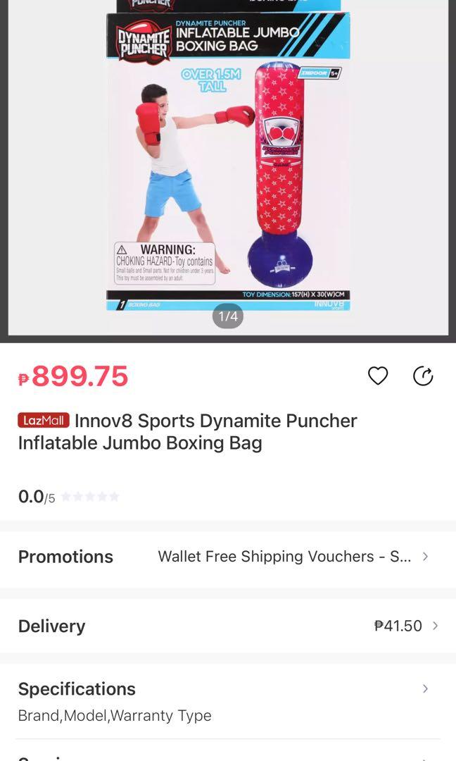 Inflatable jumbo boxing bag, Hobbies & Toys, Toys & Games on Carousell
