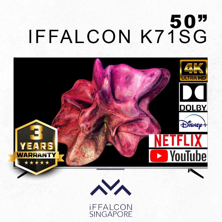50" iFFALCON Smart Android TV - Disney+ YouTube Netflix MeWatch, TV ...