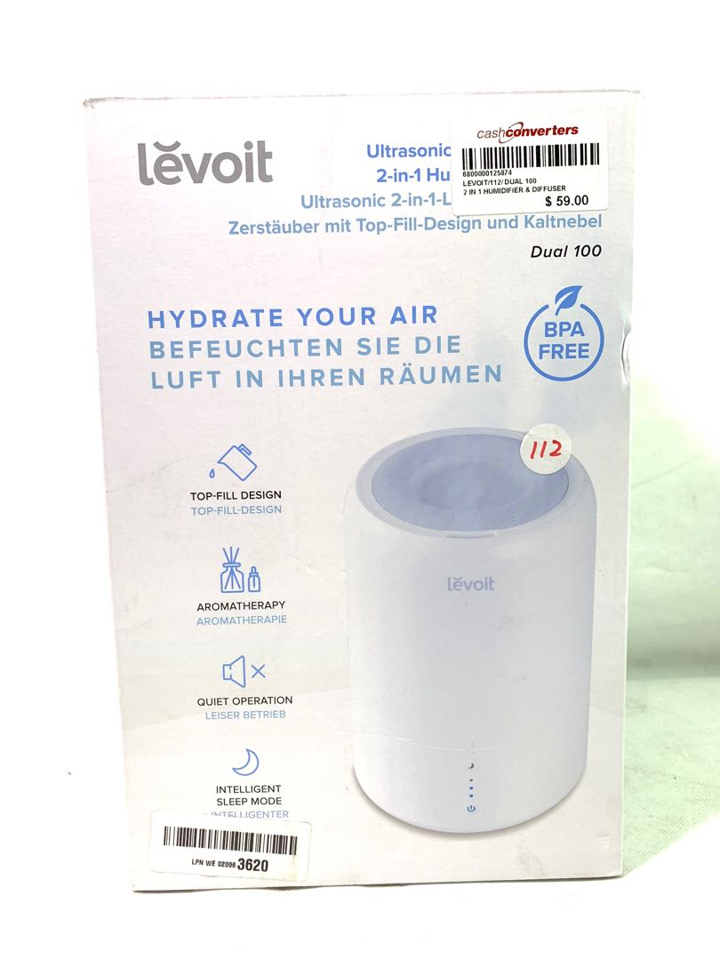 Levoit Humidifier/Diffuser 2 in 1, TV & Home Appliances, Air Purifiers