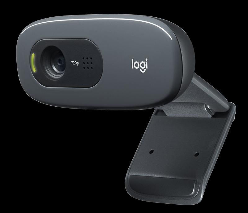 Logitech C270 HD Webcam 720P with Built-in Noise-cancelling Mic