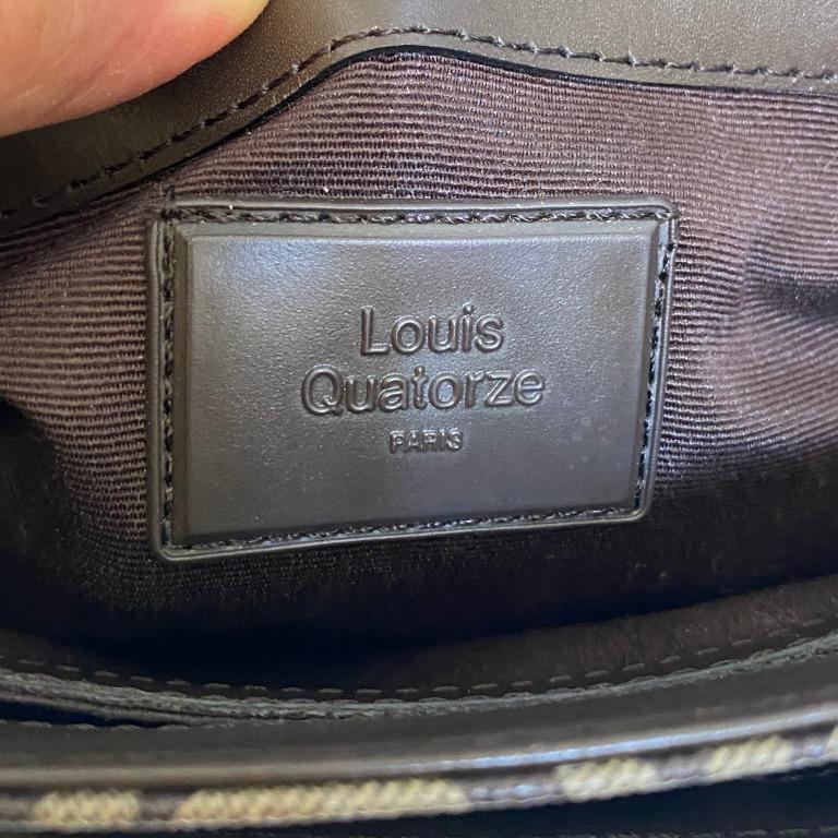Leather crossbody bag Louis Quatorze Blue in Leather - 25157479