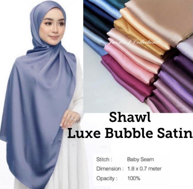 Shawl bubble satin Clearance