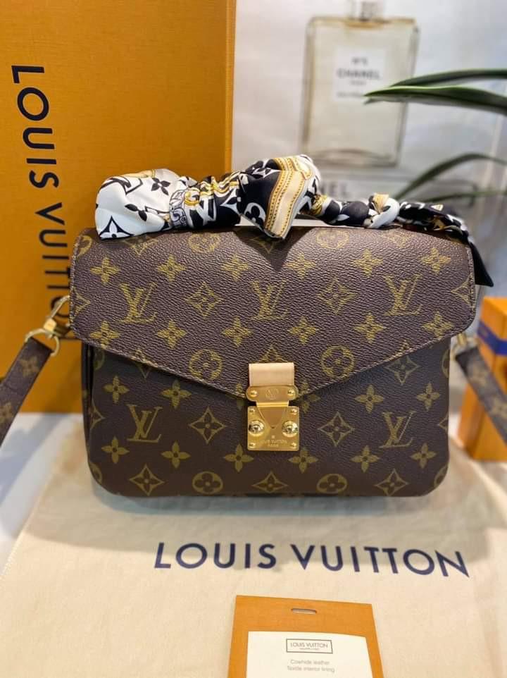 LV Pochette Metis in Monogram with LV Bandeau Twilly 2020, Women's
