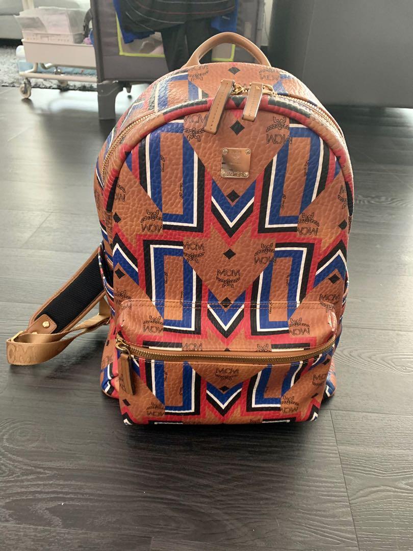 Mcm stark stripe backpack shop