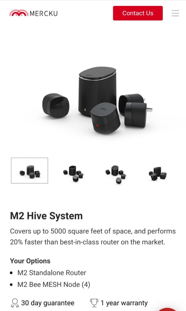 Mercku M2 Hive System (Wireless Router Mesh), Computers & Tech, Parts & Accessories, Networking