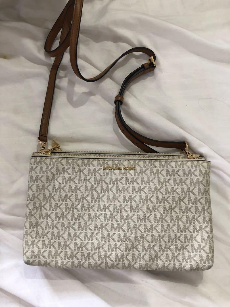 Double zip deals sling bag
