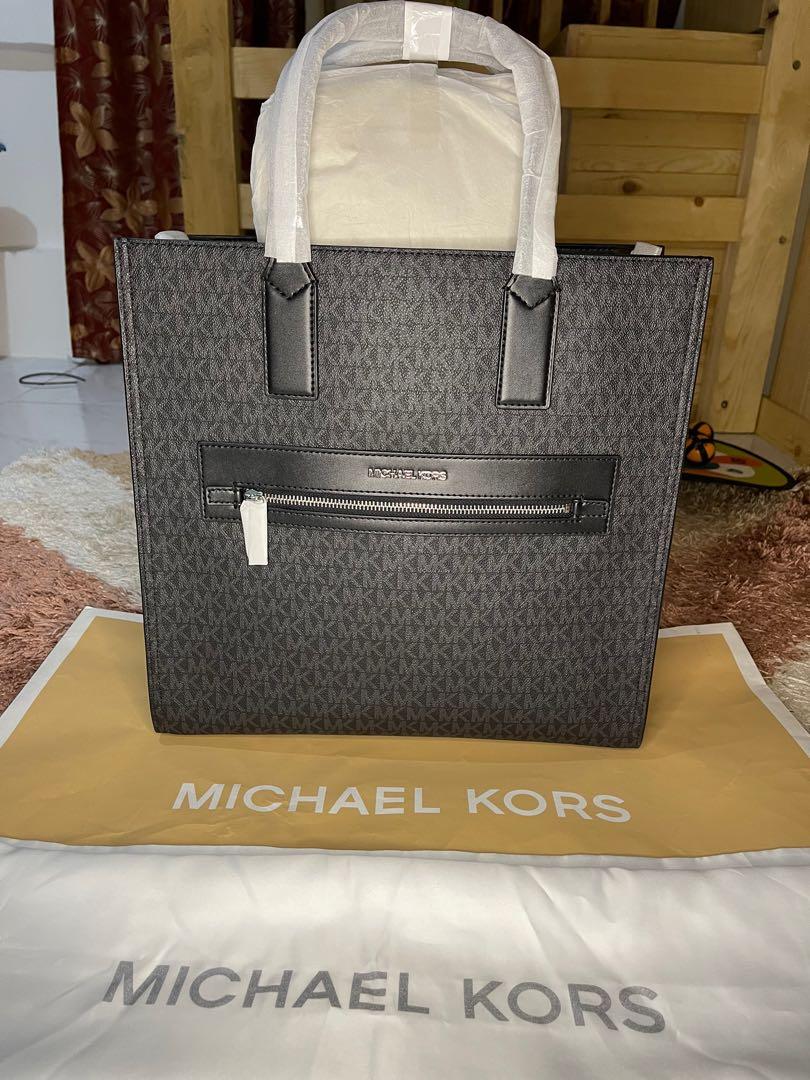 💯ORIGINAL MICHAEL KORS KENLY LARGE TOTE MERLOT BROWN, Luxury, Bags &  Wallets on Carousell
