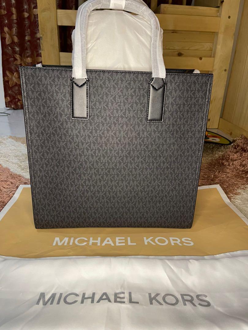 Michael Kors, Bags, Michael Kors Kenly L Tote Bag Nylon Grey Black