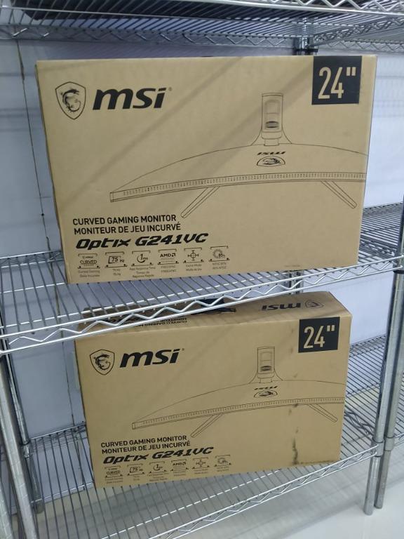 Msi Optix G241vc75 24 75hz Curved Gaming Computers Tech Parts Accessories Monitor Screens On Carousell