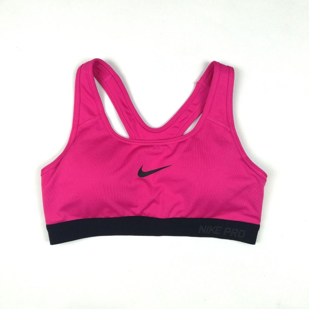 Nike Pro Dri-Fit Women's Sports bra (Pink), Women's Fashion, Activewear on  Carousell