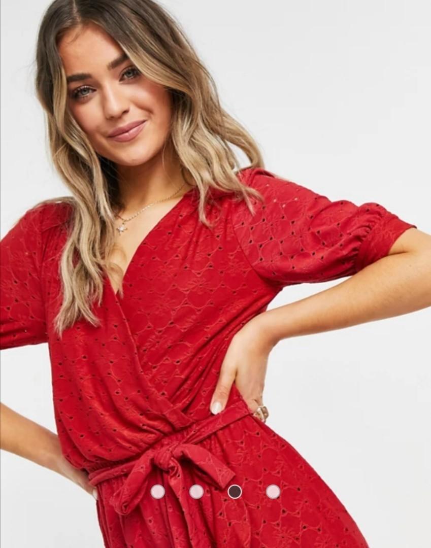 Oasis broderie cheap midi dress