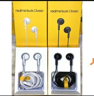 Original REALME BUDS Classic Half In-Ear 3.5mm Jack Earphone with Remote, HD