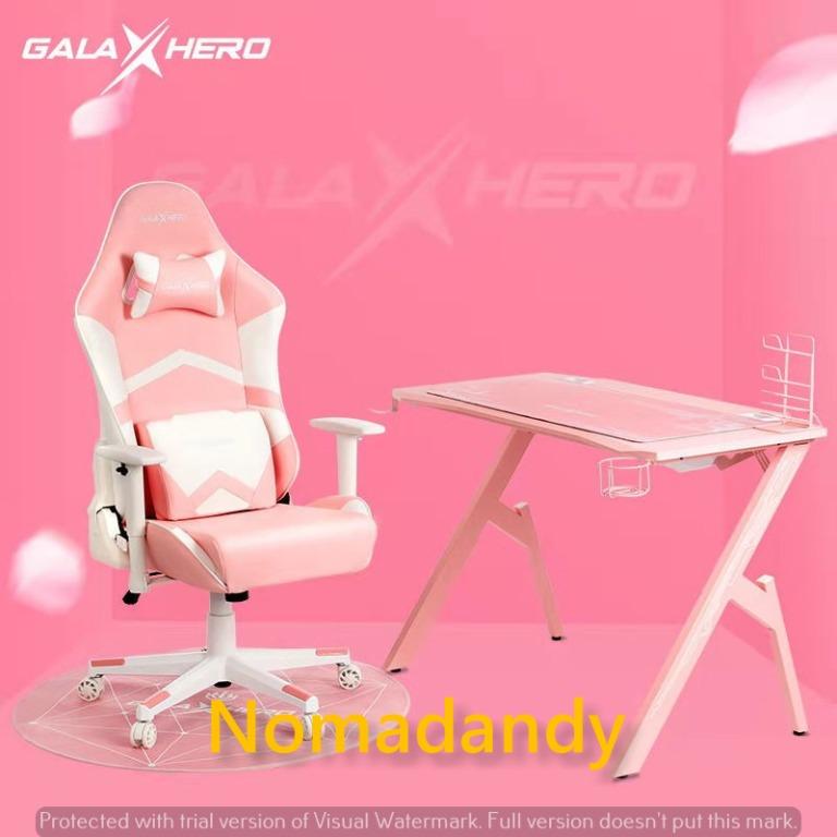 Pink Table Esports Style Pink Gaming Desk For Ladies And Girls Home Office Desk For Girl Home Furniture Furniture On Carousell