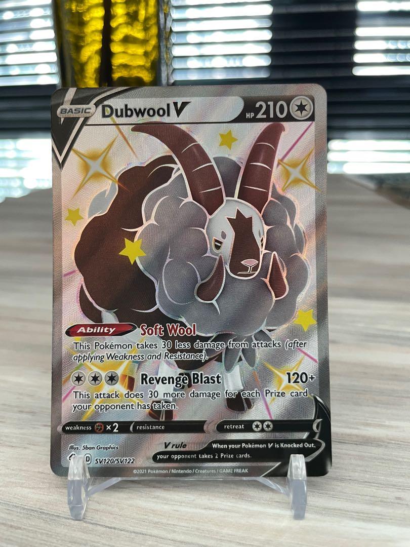Pokmon TCG - Shiny Dubwool V SV120/SV122, Hobbies & Toys, Toys & Games on  Carousell