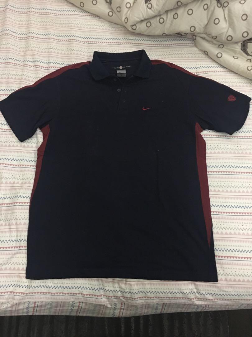 Polo shirt nike tiger woods, Fesyen 
