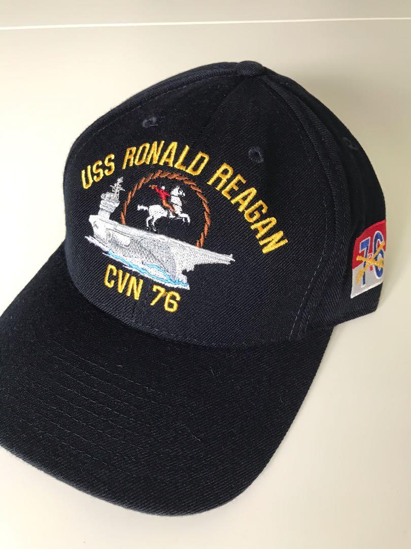 Rare unworn collectible USS Ronald Reagan CVN 76 Aircraft Carrier NAVY Cap