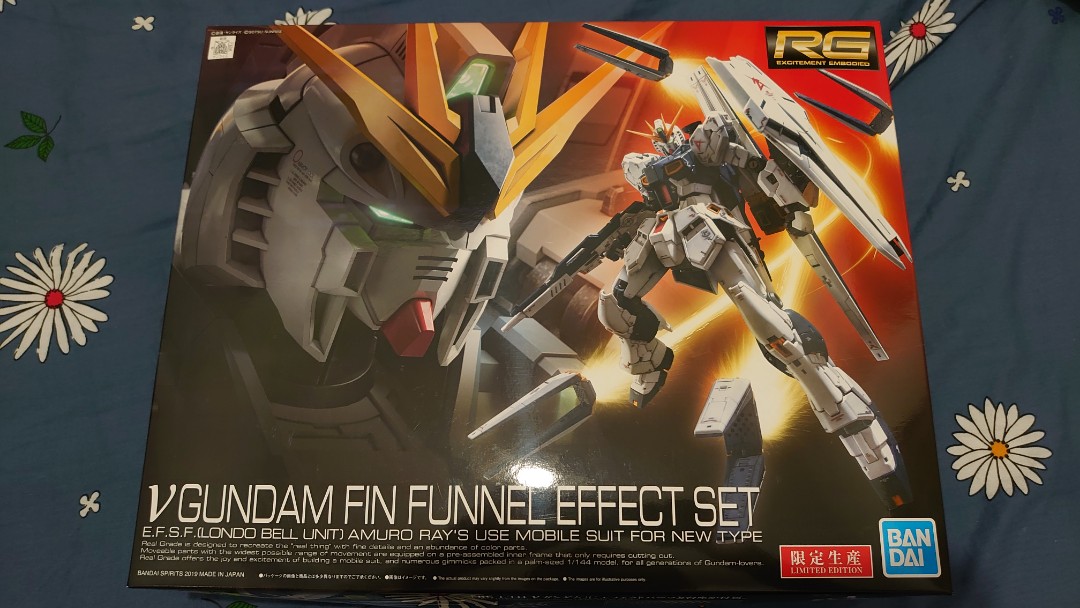 Rg Nu v gundam fin funnel effect set 限定高達模型, 興趣及遊戲, 玩具 & 遊戲類 Carousell