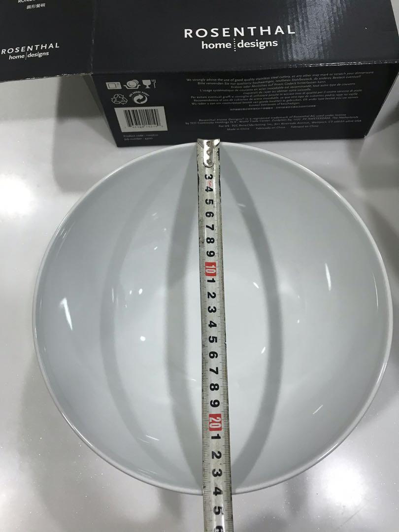 BNIB Rosenthal Bianchi Large Big Porcelain Serving bowl Salad Bowl