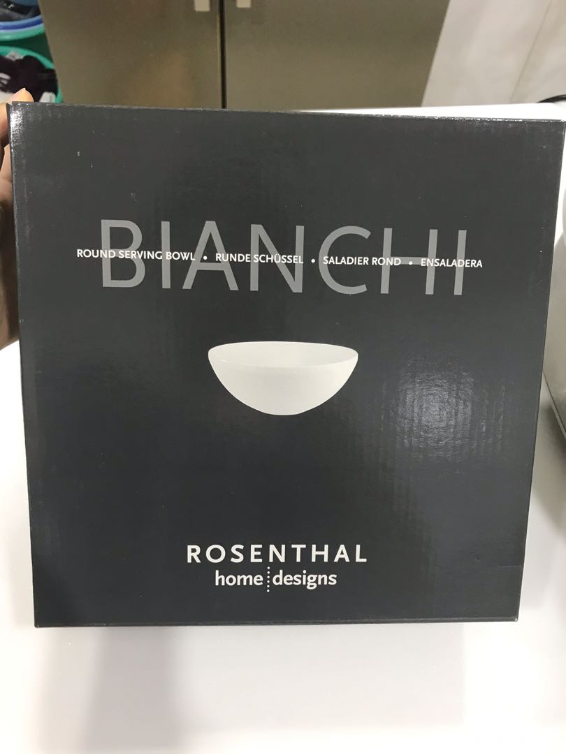 BNIB Rosenthal Bianchi Large Big Porcelain Serving bowl Salad Bowl