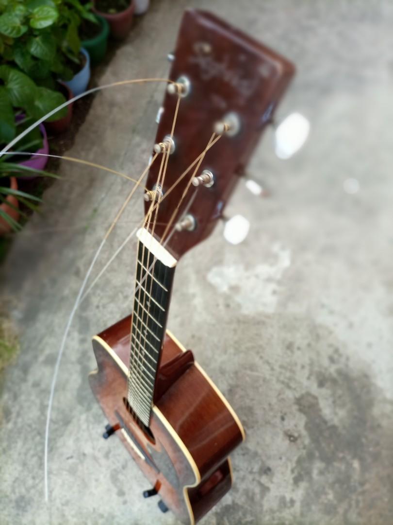 segovia sj631 vintage hand crafted acoustic guitar made in korea