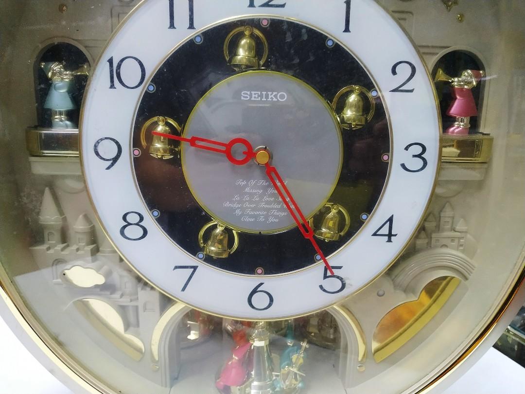 SEIKO CHARMING BELL MELODIES MUSICAL WALL CLOCK Animated, Men's Fashion,  Watches & Accessories, Watches on Carousell