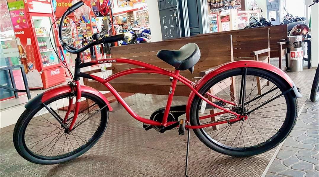 Sepeda Limited Edition Merk Rainbow Beach Cruiser Asli Made in jepang