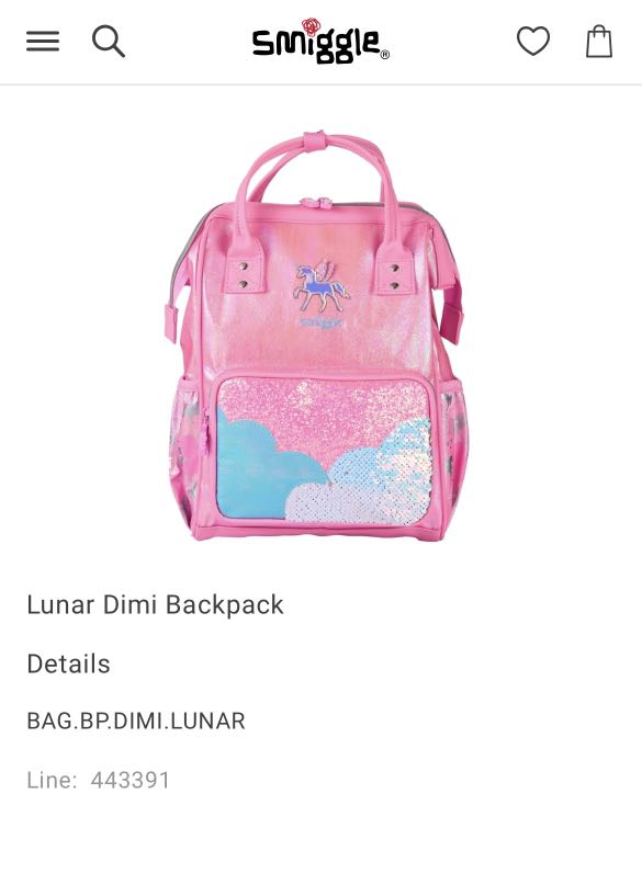 Smiggle Dimi Backpack Pink Pony Babies Kids Babies Kids Fashion on Carousell
