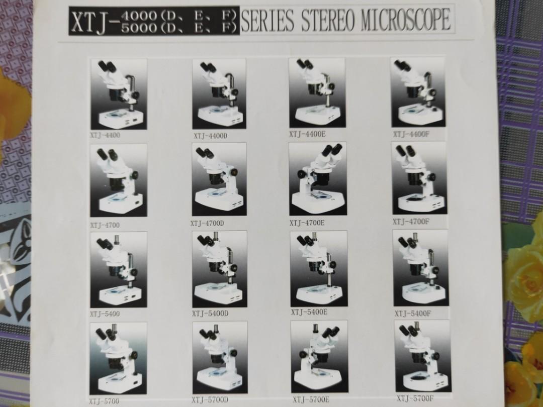 STEREO MICROSCOPE (Category: Everything Else) located in Singapore. Submitted by instrumactools (Listing ID 1076805895, Image 1). Description: 1). XTJ-4913, 10X & 30X Turret Stereo Microscope, Base Without Light S$588.00 Ea 2). XTJ-4924, 20X & 40X Turret Stereo Microscope, Base Without Light S$588.00 Each 3) XTJ-4412, 10X & 20X Turret Stereo Microscope, Base With Light S$688.00 Each 4). XTJ-4413, 10X & 30X Turret Stereo Microscope, Base With Ligh