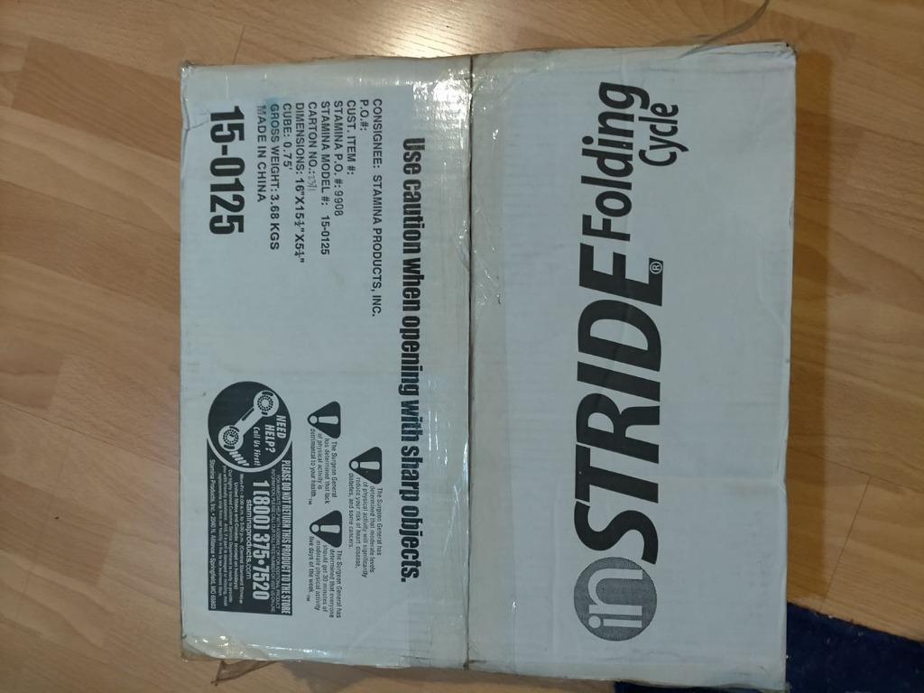 STRIDE FOLDING CYCLE, Sports Equipment, Exercise & Fitness, Cardio