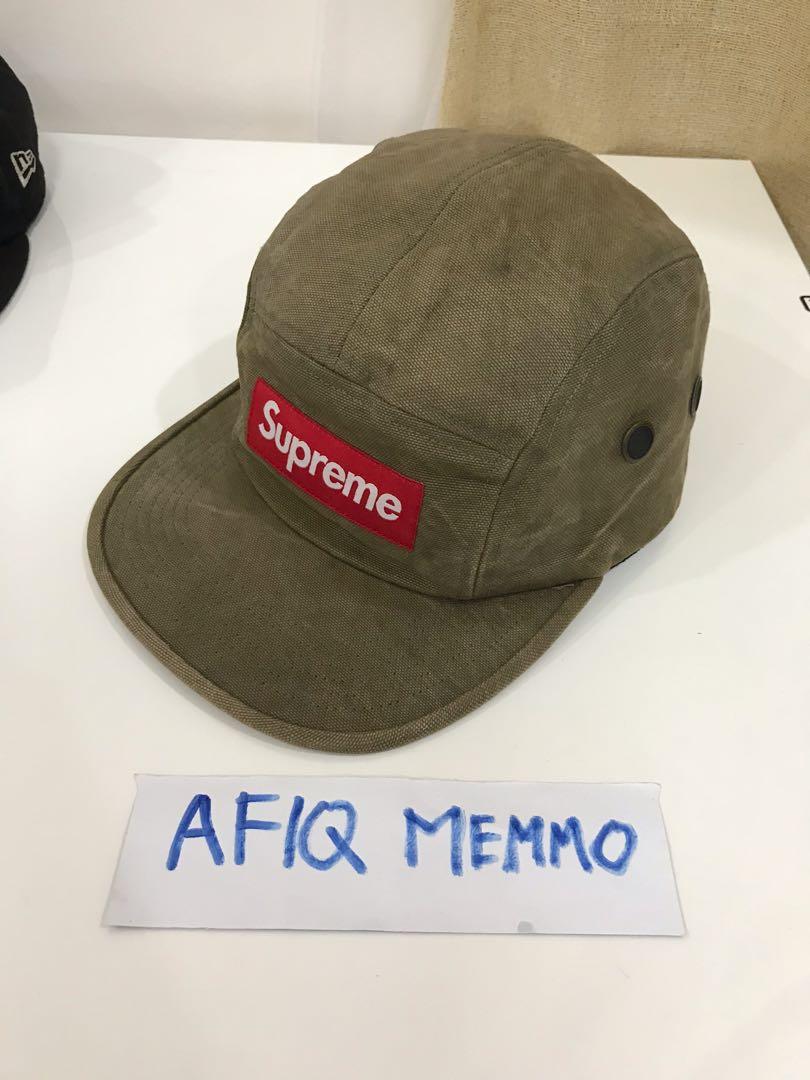 Supreme washed canvas camp cap hot sale