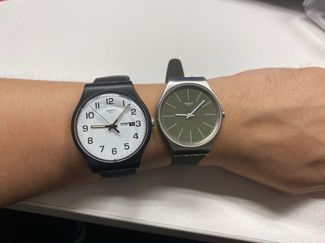 Swatch Watch Twice Again Suob705 Men S Fashion Watches On Carousell