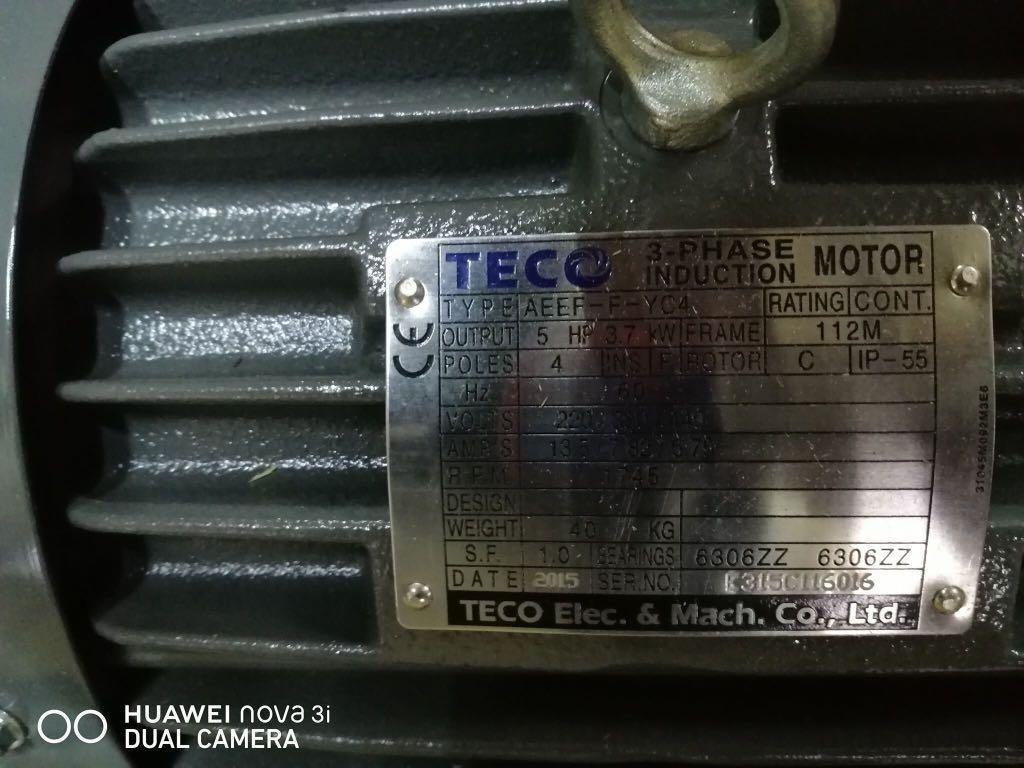 Teco Induction Motor, Commercial & Industrial, Industrial Equipment on