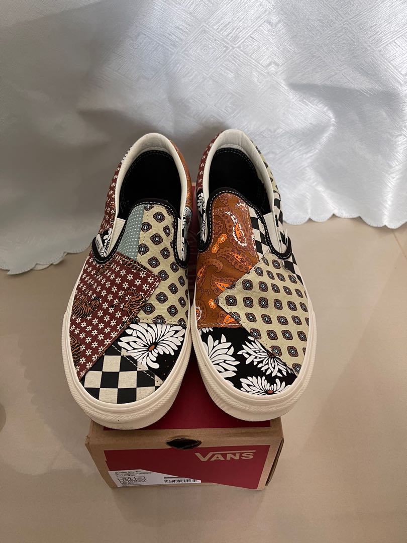 Vans Tiger Patchwork Slip On, Men's Fashion, Footwear, Dress Shoes on ...